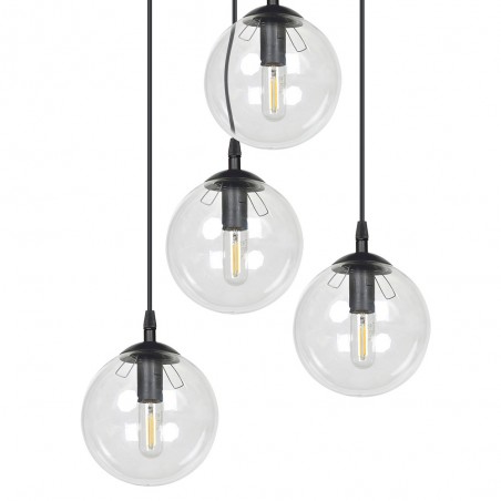 Cluster Pendant Lamp Sagan Transparent (4 lights)