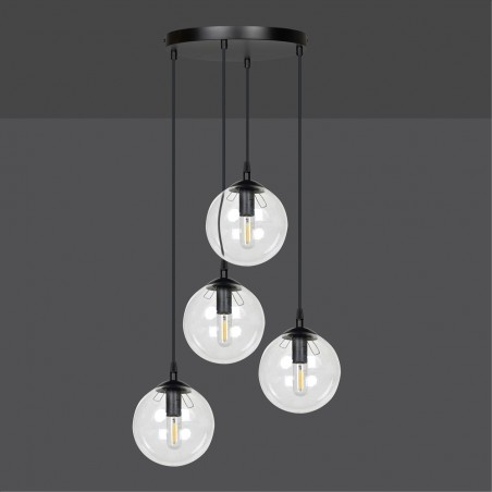 Cluster Pendant Lamp Sagan Transparent (4 lights)
