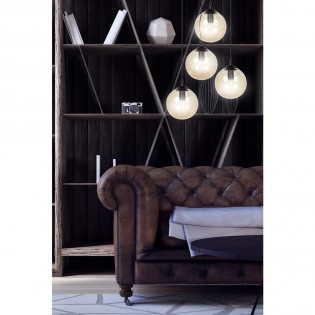 Lámpara colgante Sagan Ámbar (4 luces)