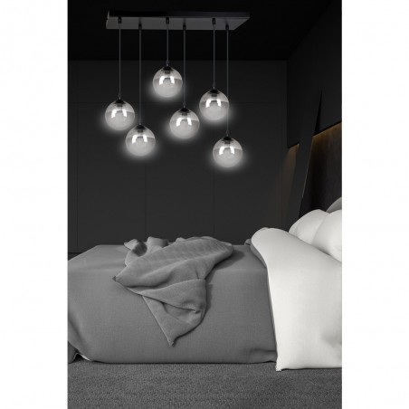 Ceiling Track Lamp Sagan Graphite (6 lights)