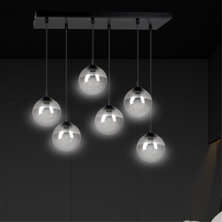 Ceiling Track Lamp Sagan Graphite (6 lights)