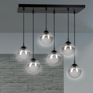 Ceiling Track Lamp Sagan Graphite (6 lights)