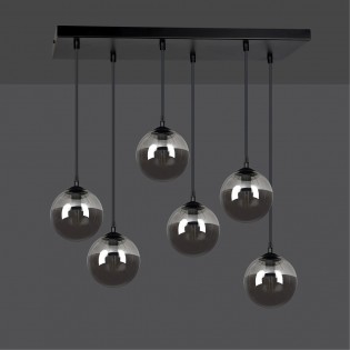 Ceiling Track Lamp Sagan Graphite (6 lights)