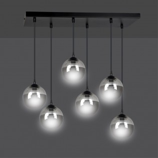 Regleta de techo Sagan Grafito (6 luces)