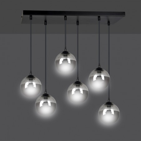 Ceiling Track Lamp Sagan Graphite (6 lights)