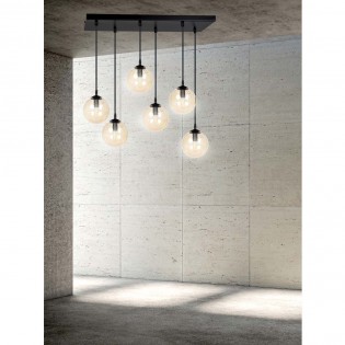 Ceiling Track Lamp Sagan Amber (6 lights)