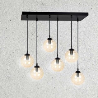 Ceiling Track Lamp Sagan Amber (6 lights)