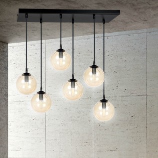Ceiling Track Lamp Sagan Amber (6 lights)