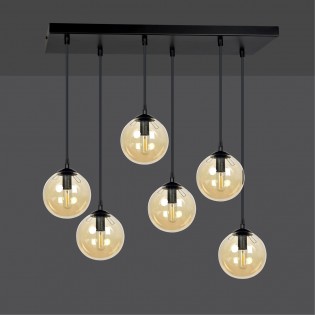 Ceiling Track Lamp Sagan Amber (6 lights)