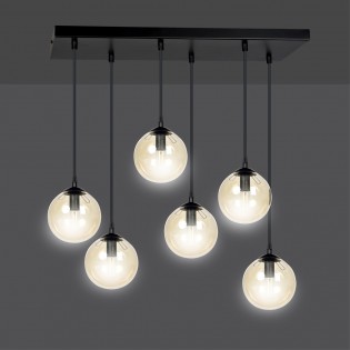 Ceiling Track Lamp Sagan Amber (6 lights)