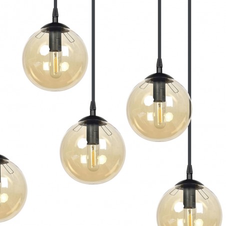 Regleta de techo Sagan Ámbar (6 luces)