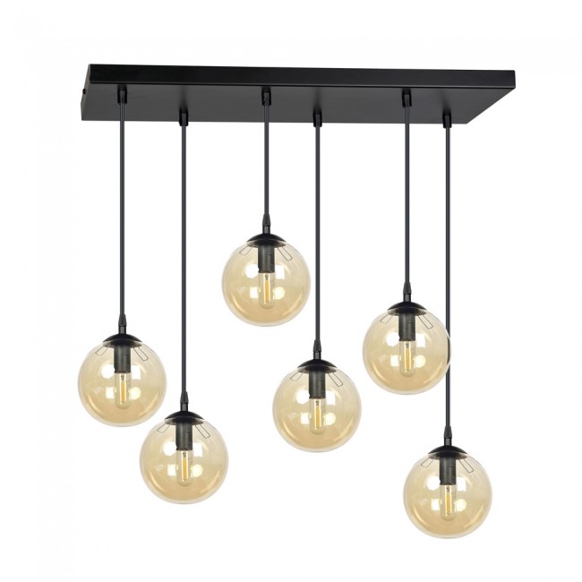 Ceiling Track Lamp Sagan Amber (6 lights)