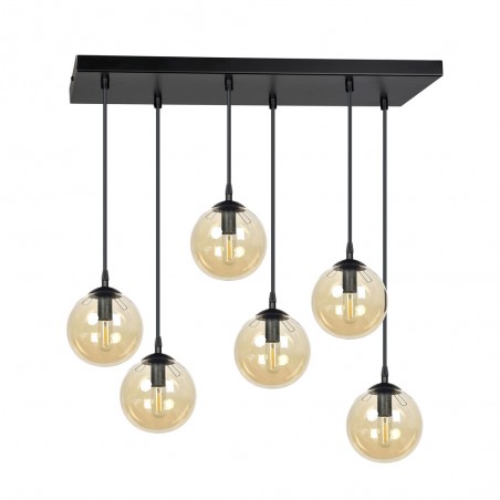Regleta de techo Sagan Ámbar (6 luces)