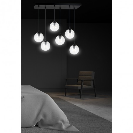 Ceiling Track Lamp Sagan Transparent (6 lights)