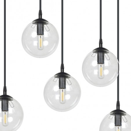 Ceiling Track Lamp Sagan Transparent (6 lights)