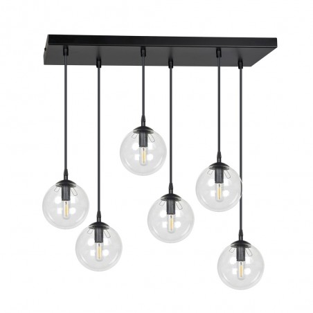 Ceiling Track Lamp Sagan Transparent (6 lights)