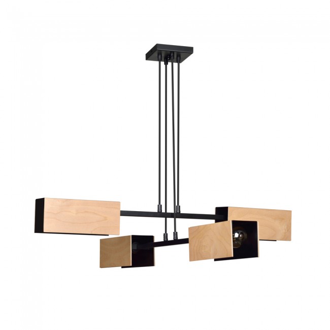 Ceiling Lamp Perta Black (4 lights)
