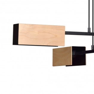 Ceiling Lamp Perta Black (4 lights)