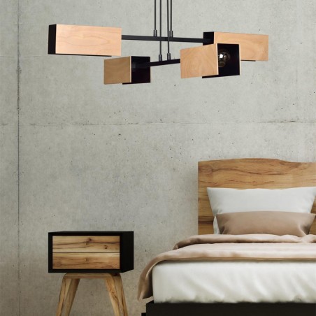 Ceiling Lamp Perta Black (4 lights)