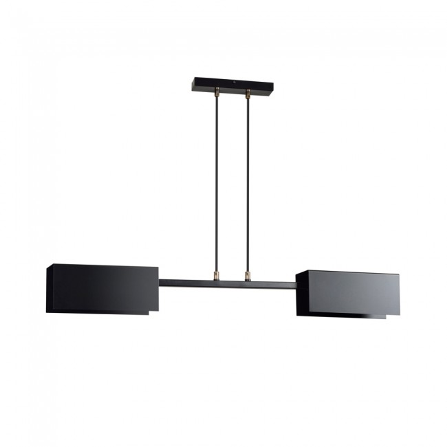 Ceiling Lamp Lastro Black (2 lights)