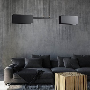 Ceiling Lamp Lastro Black (2 lights)