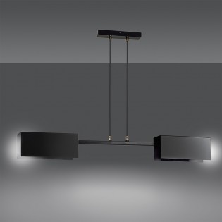 Ceiling Lamp Lastro Black (2 lights)
