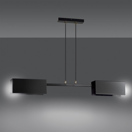 Ceiling Lamp Lastro Black (2 lights)