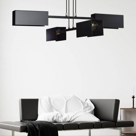 Ceiling Lamp Lastro Black (4 lights)