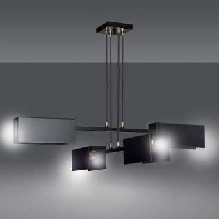 Ceiling Lamp Lastro Black (4 lights)