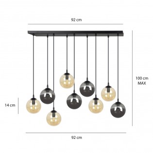 Ceiling Track Lamp Sagan Mix (9 lights)
