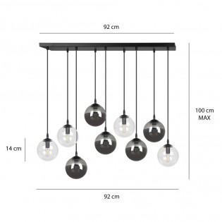 Ceiling Track Lamp Sagan Mix II (9 lights)