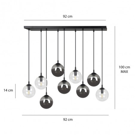 Ceiling Track Lamp Sagan Mix II (9 lights)