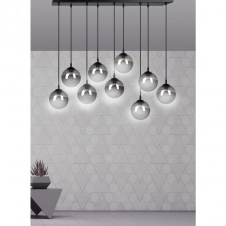 Regleta de techo Sagan Grafito (9 luces)