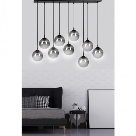 Regleta de techo Sagan Grafito (9 luces)