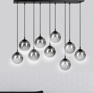 Regleta de techo Sagan Grafito (9 luces)