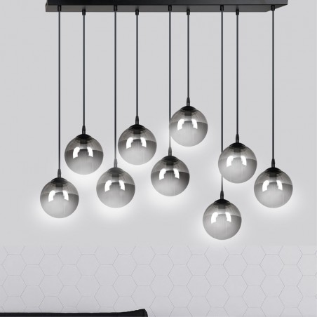 Regleta de techo Sagan Grafito (9 luces)