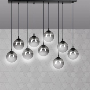 Regleta de techo Sagan Grafito (9 luces)