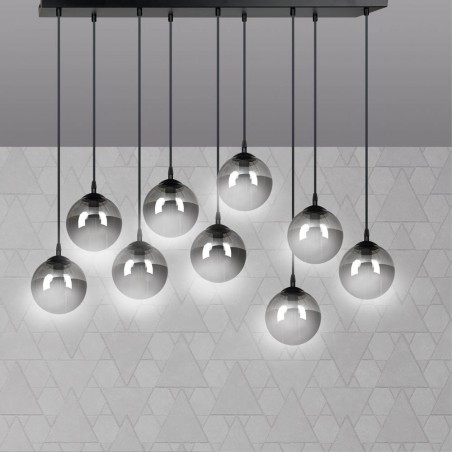 Regleta de techo Sagan Grafito (9 luces)