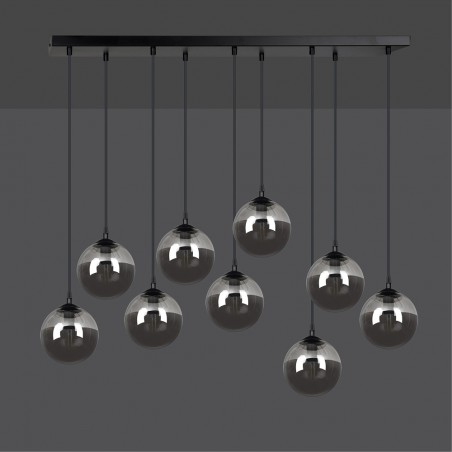 Ceiling Track Lamp Sagan Graphite (9 lights)