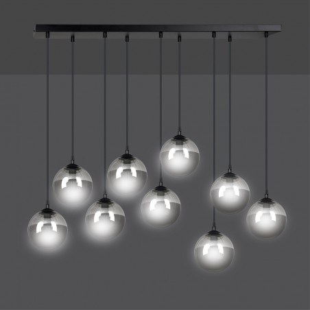 Regleta de techo Sagan Grafito (9 luces)