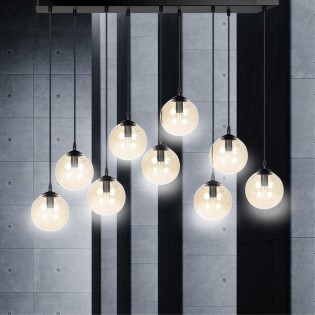 Ceiling Track Lamp Sagan Amber (9 lights)