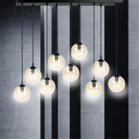 Regleta de techo Sagan Ámbar (9 luces)
