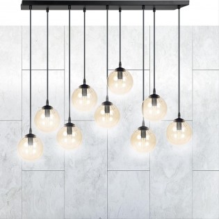 Ceiling Track Lamp Sagan Amber (9 lights)