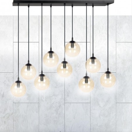 Ceiling Track Lamp Sagan Amber (9 lights)