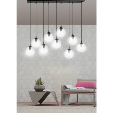 Ceiling Track Lamp Sagan Transparent (9 lights)