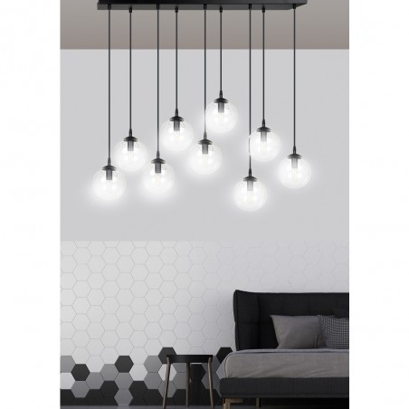 Ceiling Track Lamp Sagan Transparent (9 lights)