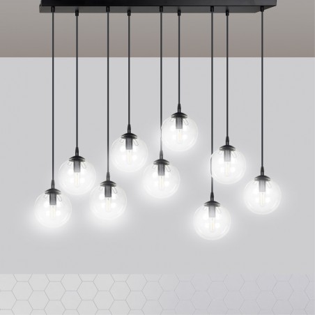 Ceiling Track Lamp Sagan Transparent (9 lights)