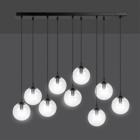 Ceiling Track Lamp Sagan Transparent (9 lights)