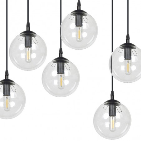 Ceiling Track Lamp Sagan Transparent (9 lights)