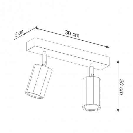 Ceiling track light Zeke